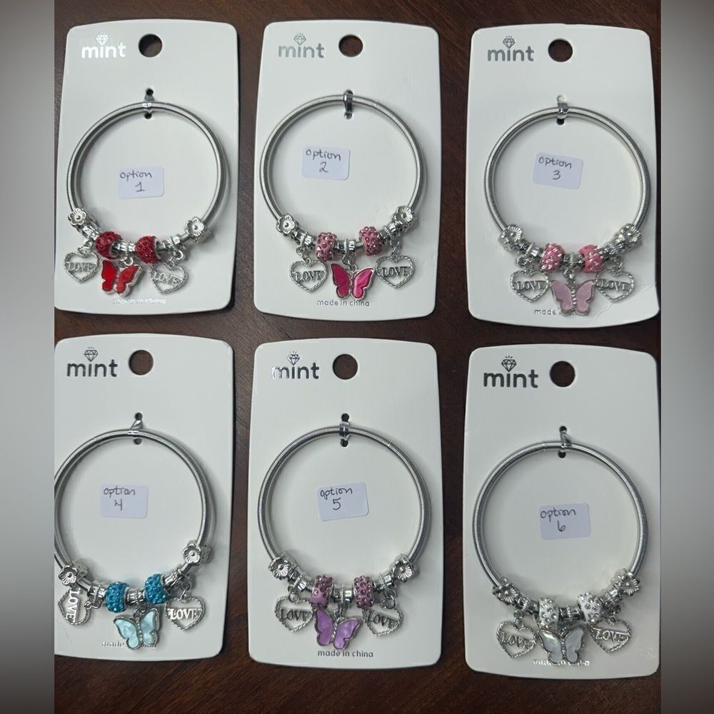 NWT‎ Mint Stretchy Butterfly Bracelets- 7 Options $10 Closet Minimum Purchase